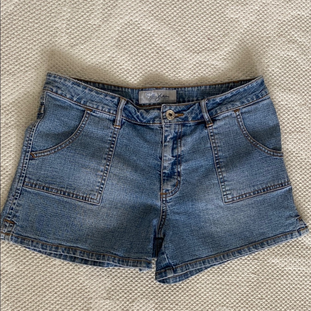 S B Jean Santa Barbara Shorts with Classic Style Medium Washed Size 11 juniors